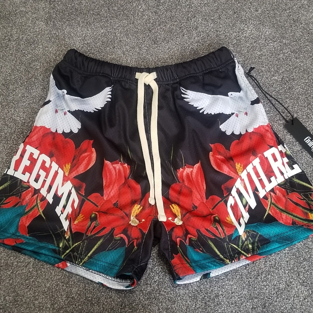 Civil Regime True Bloom Mesh Shorts